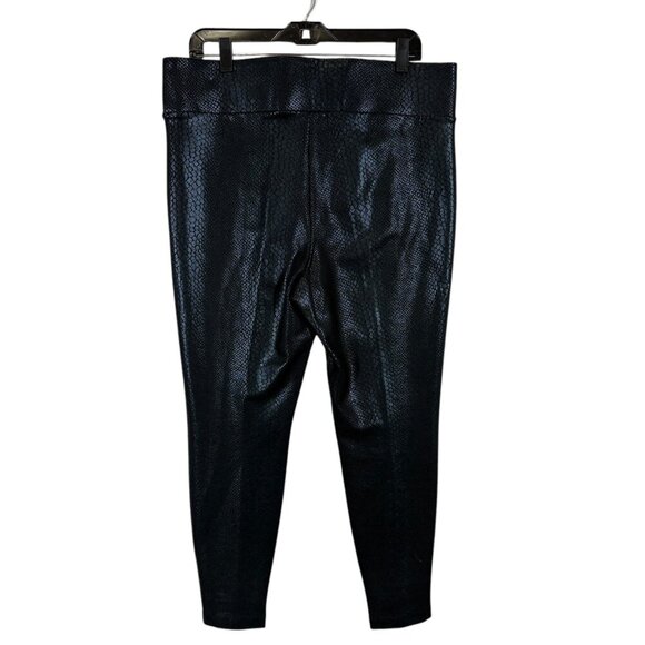 Torrid Black Iridescent Snake Print Pull on Skinny Pants Women's Plus Size 1X - Picture 2 of 8